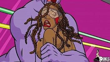 Big Black booty Alien Gangbang