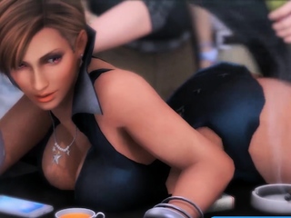 Cute 3D Heroes Gets Their Pussy Tore Open by a Huge Fat Dick