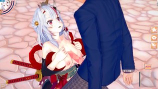 【エロゲーコイカツ！】VTuber 百鬼あやめ3DCG巨乳アニメ動画(バーチャルYoutuber)[Hentai Game Koikatsu! Nakiri Ayame(Anime 3DCG Vide