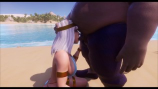 Fat ugly guy fucks egyptian princess (Wildlife animation)
