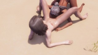 {Wild Life} Max Finds Beautiful Island Girls Maya and Milanna in a threesome (POV SHOTS)