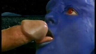 Big Cock Gets Blown By Two Blu Babes