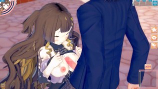 [Hentai Game Koikatsu! ]Have sex with Big tits Anya Melfissa.3DCG Erotic Anime Video.