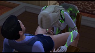 Sex with an alien. The girl arrived from another planet for sex | whims sims