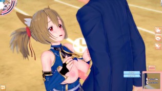 [Hentai Game Koikatsu! ]Have sex with Big tits SAO Ayano Keiko.3DCG Erotic Anime Video.