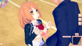 [Hentai Game Koikatsu! ]Have sex with Big tits Vtuber Honma Himawari.3DCG Erotic Anime Video.