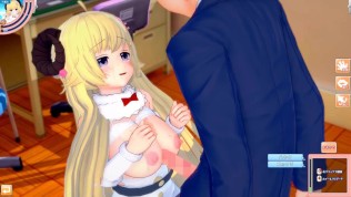 [Hentai Game Koikatsu! ]Have sex with Big tits Vtuber Tsunomaki Watame.3DCG Erotic Anime Video.