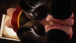 Helen Parr gets creampied by her futa clone – The Incredibles Inspired